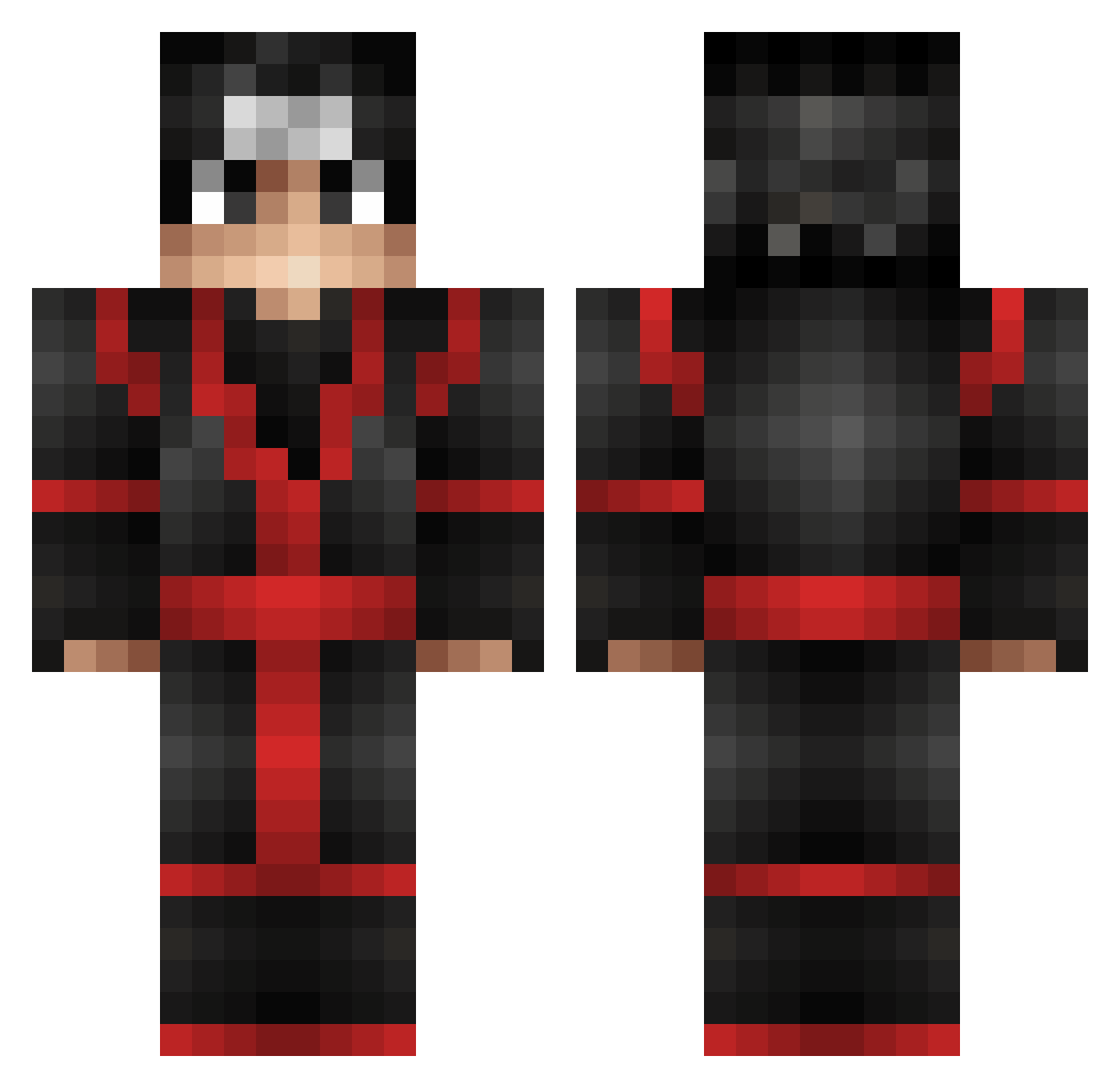 KriiszPresents Minecraft skin, front and back view