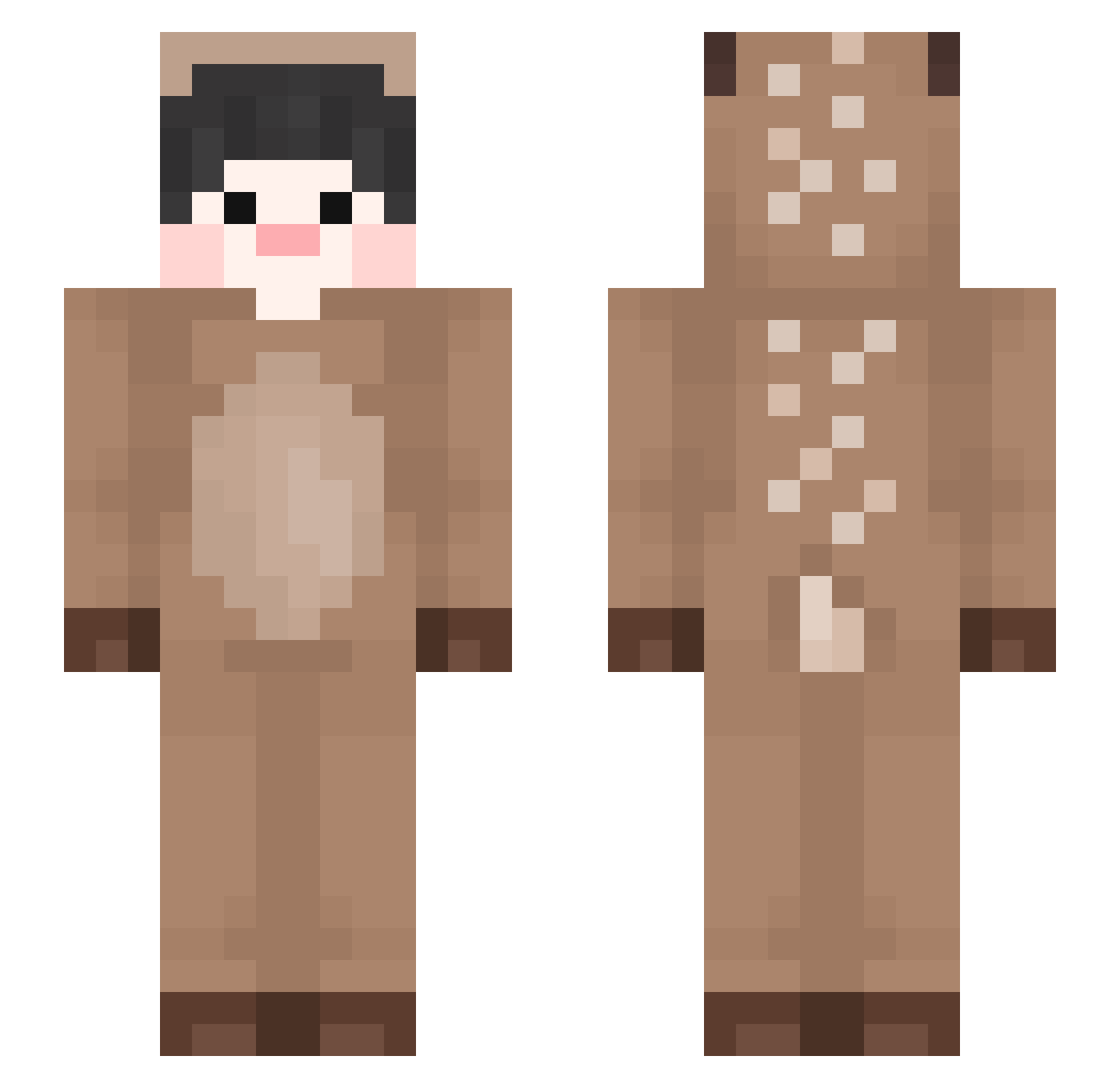 q4__ Minecraft skin, front and back view