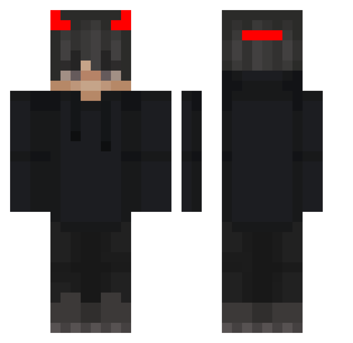 pojonnnn Minecraft skin, front and back view