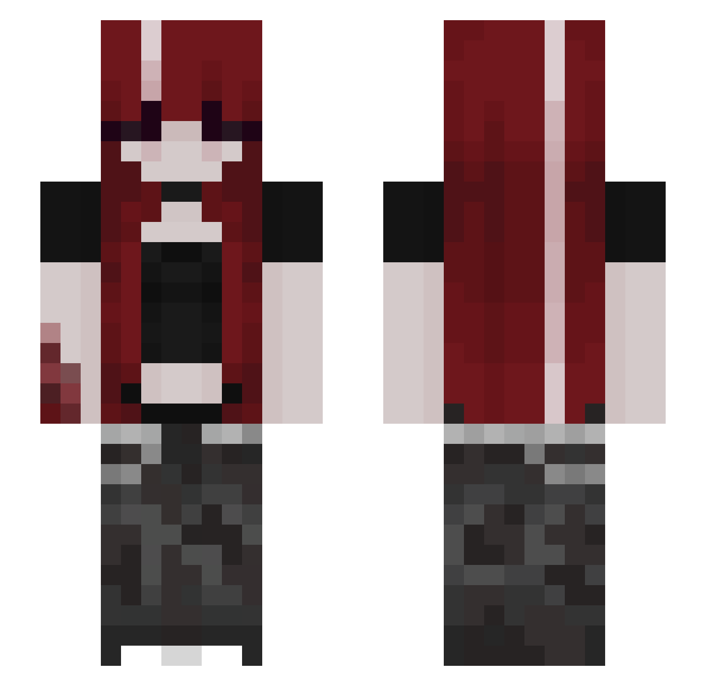 slinky_player123 Minecraft skin, front and back view