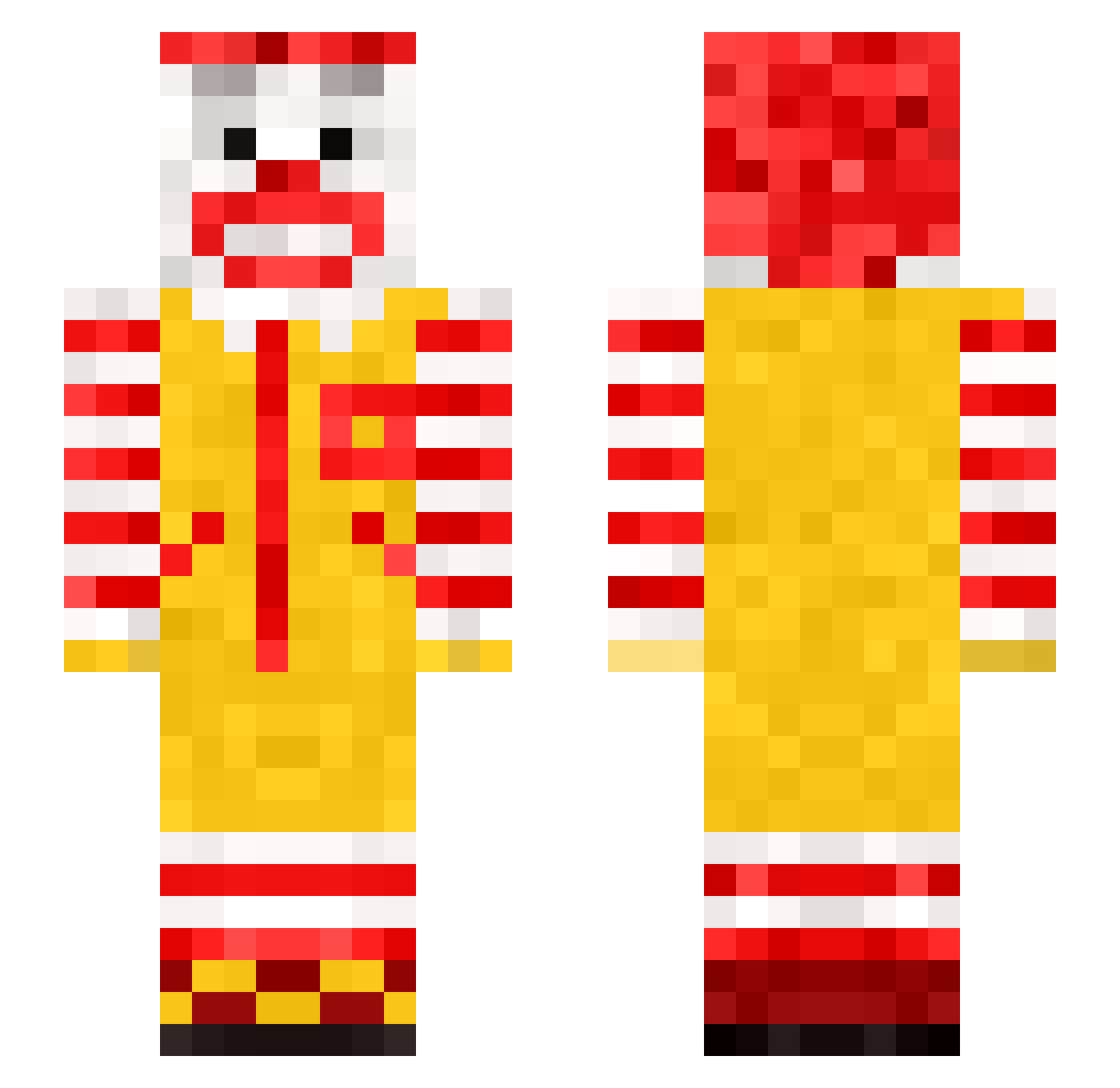_Mr_Schwein_ Minecraft skin, front and back view