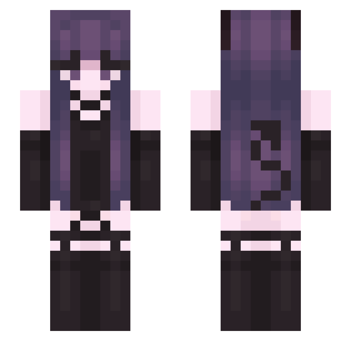 tuffoli Minecraft skin, front and back view