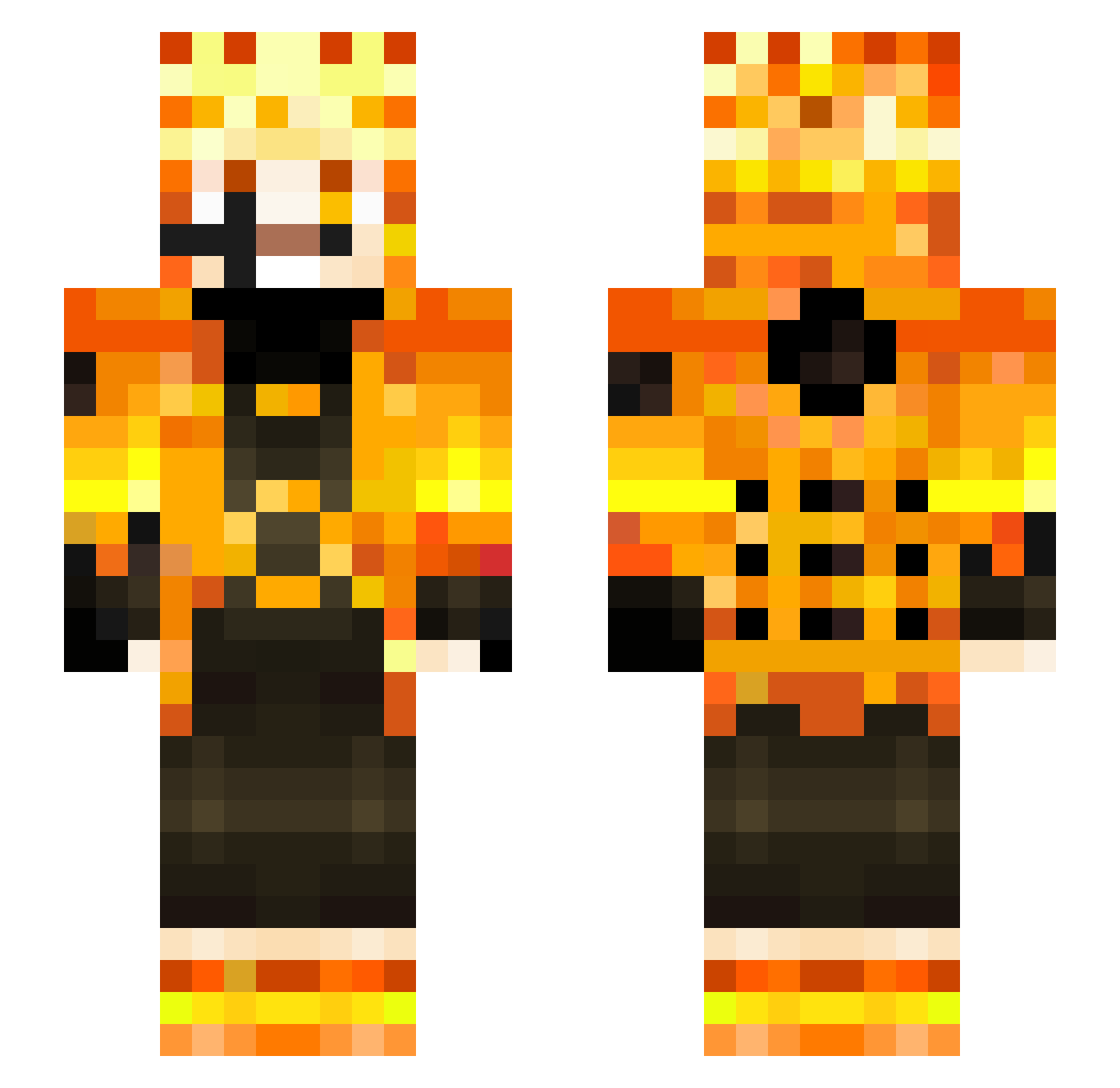 Gostovo_ Minecraft skin, front and back view