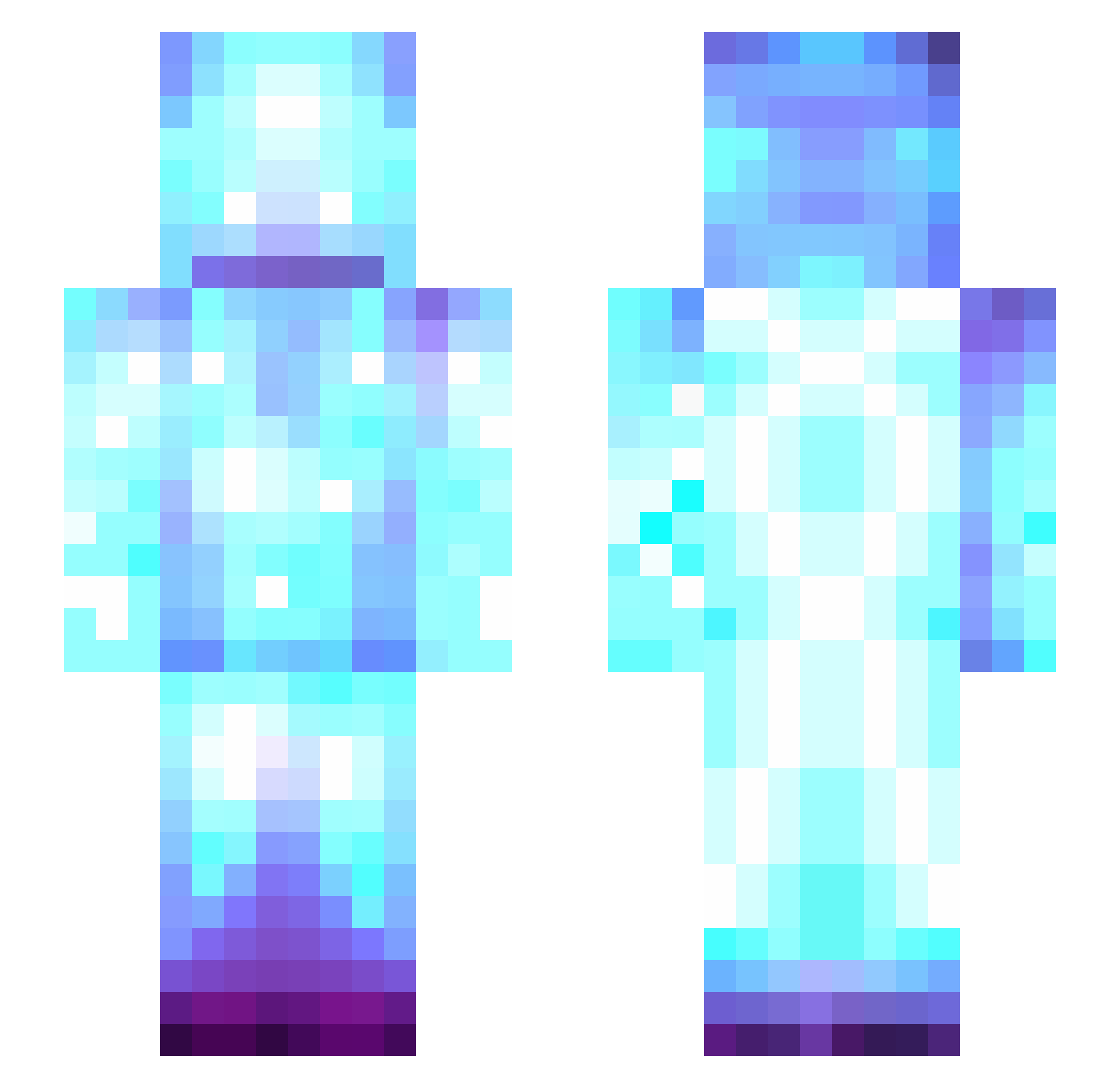 ReiIsHere_ Minecraft skin, front and back view