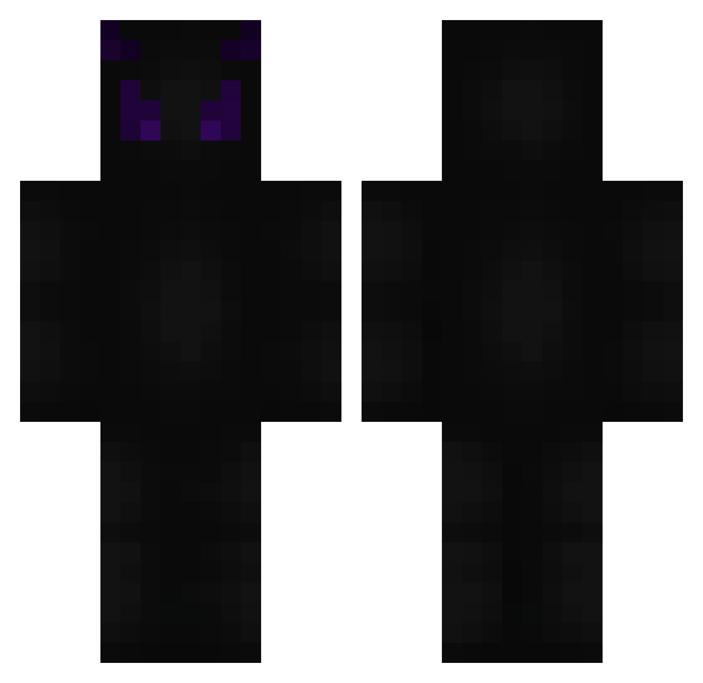 TEJU Minecraft skin, front and back view