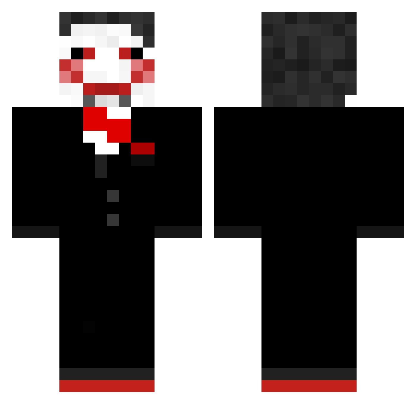 konohawhirlwind Minecraft skin, front and back view