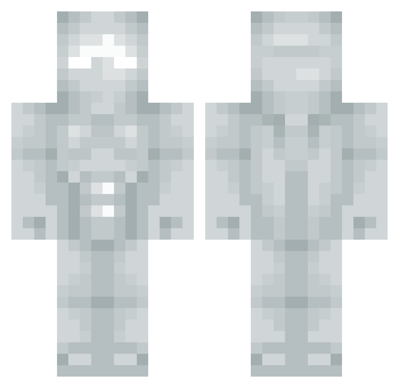 alessito08 Minecraft skin, front and back view