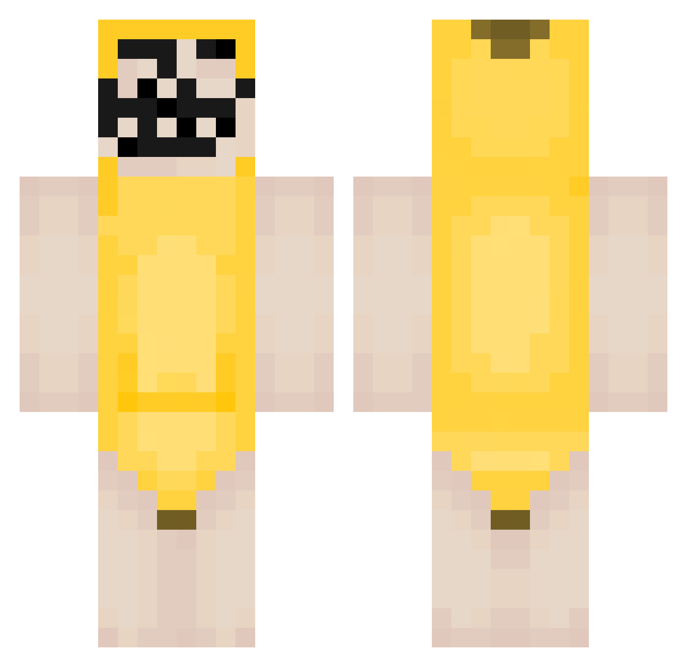 kevgoon Minecraft skin, front and back view