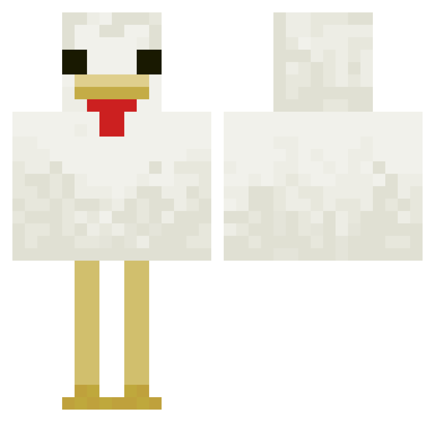 Kujashin Minecraft skin, front and back view