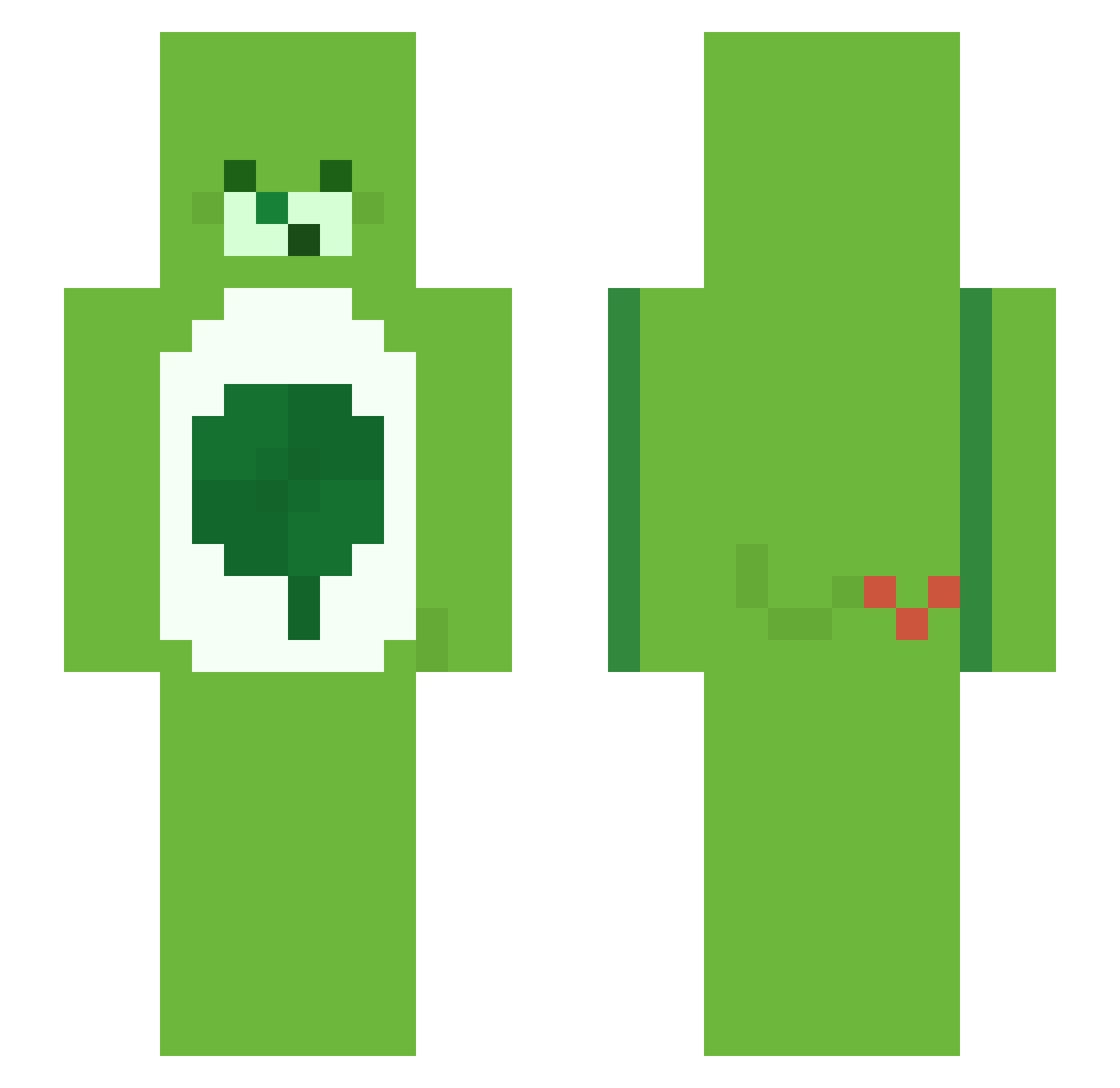48294 Minecraft skin, front and back view