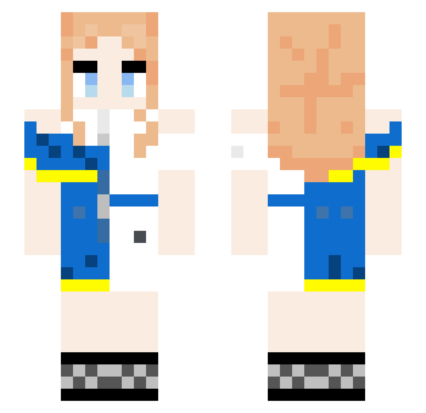 x_tianer Minecraft skin, front and back view