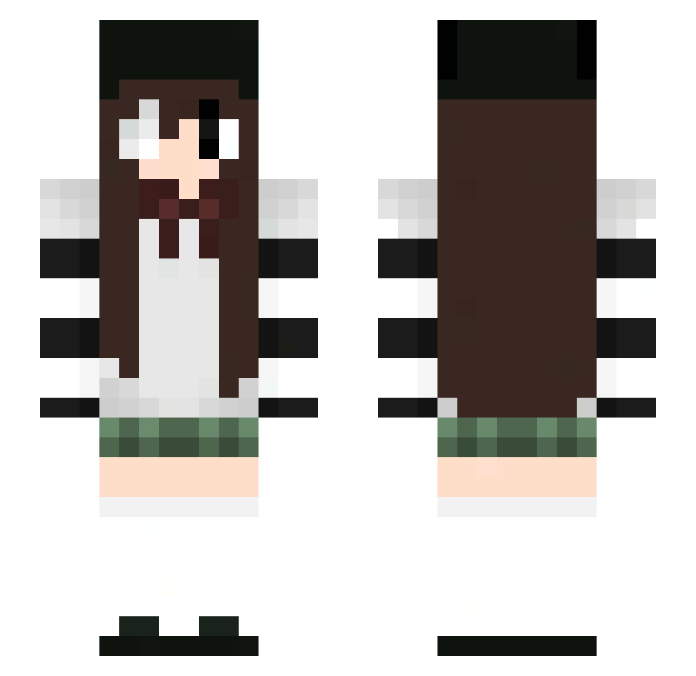 imavoid Minecraft skin, front and back view
