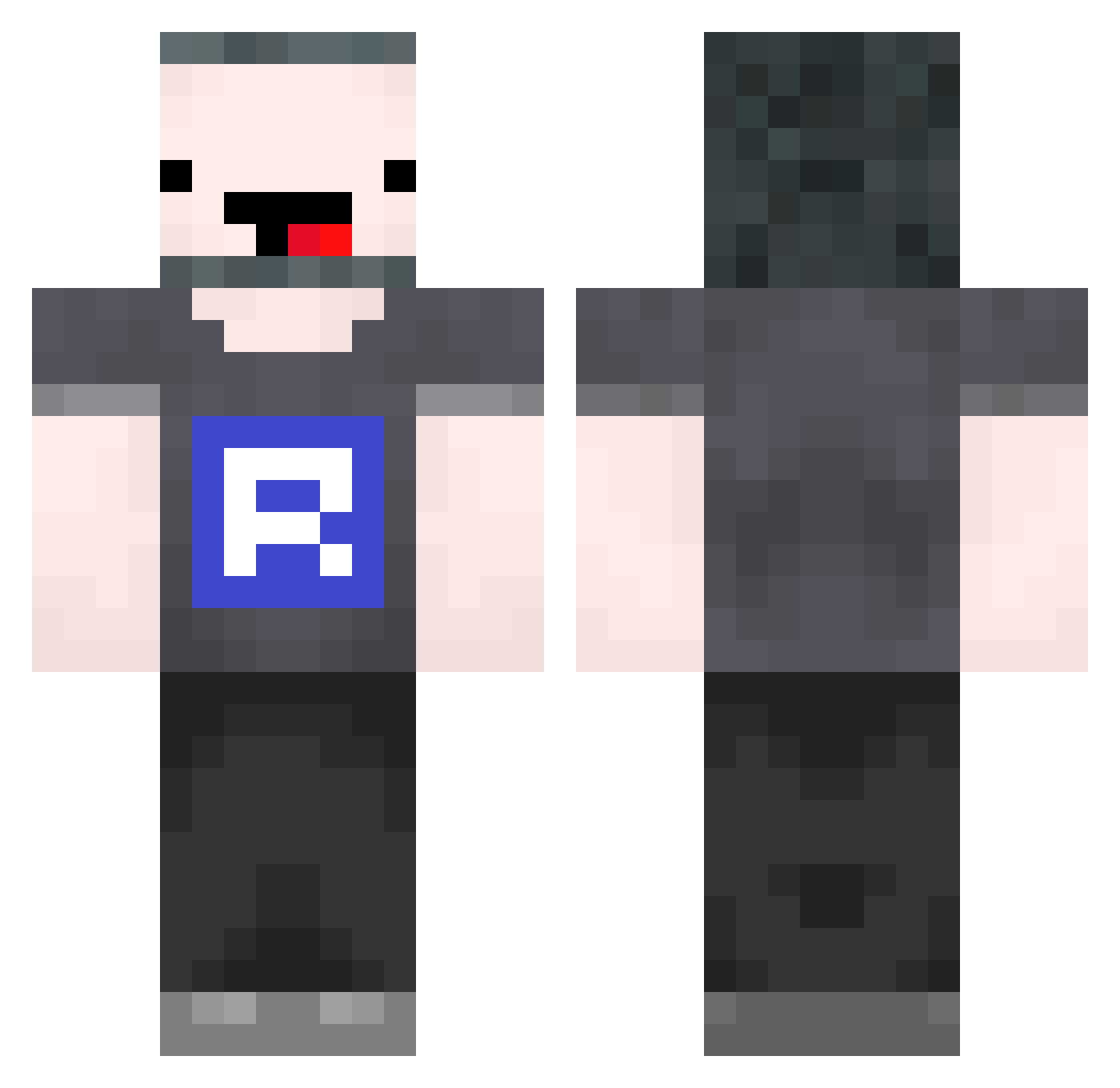 GongHyeokJun Minecraft skin, front and back view