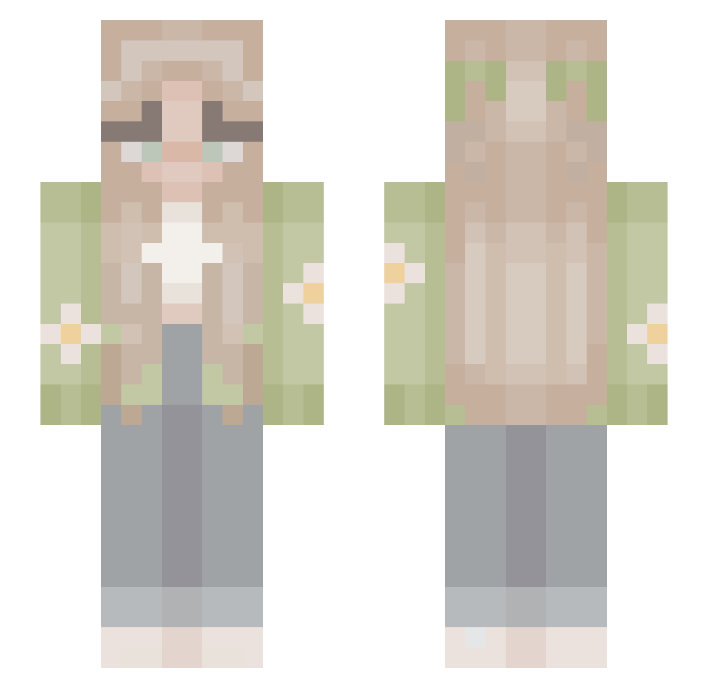 laura_2909 Minecraft skin, front and back view
