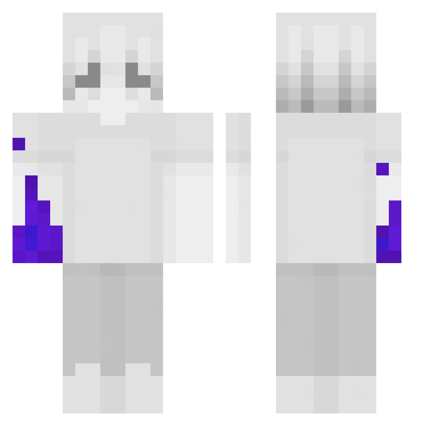 rukavkapse Minecraft skin, front and back view