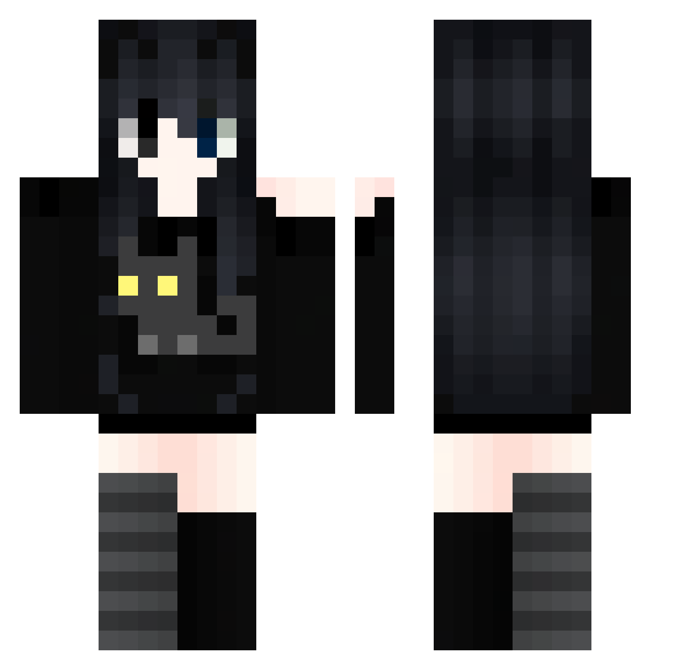 TEIXEIRACROSS Minecraft skin, front and back view