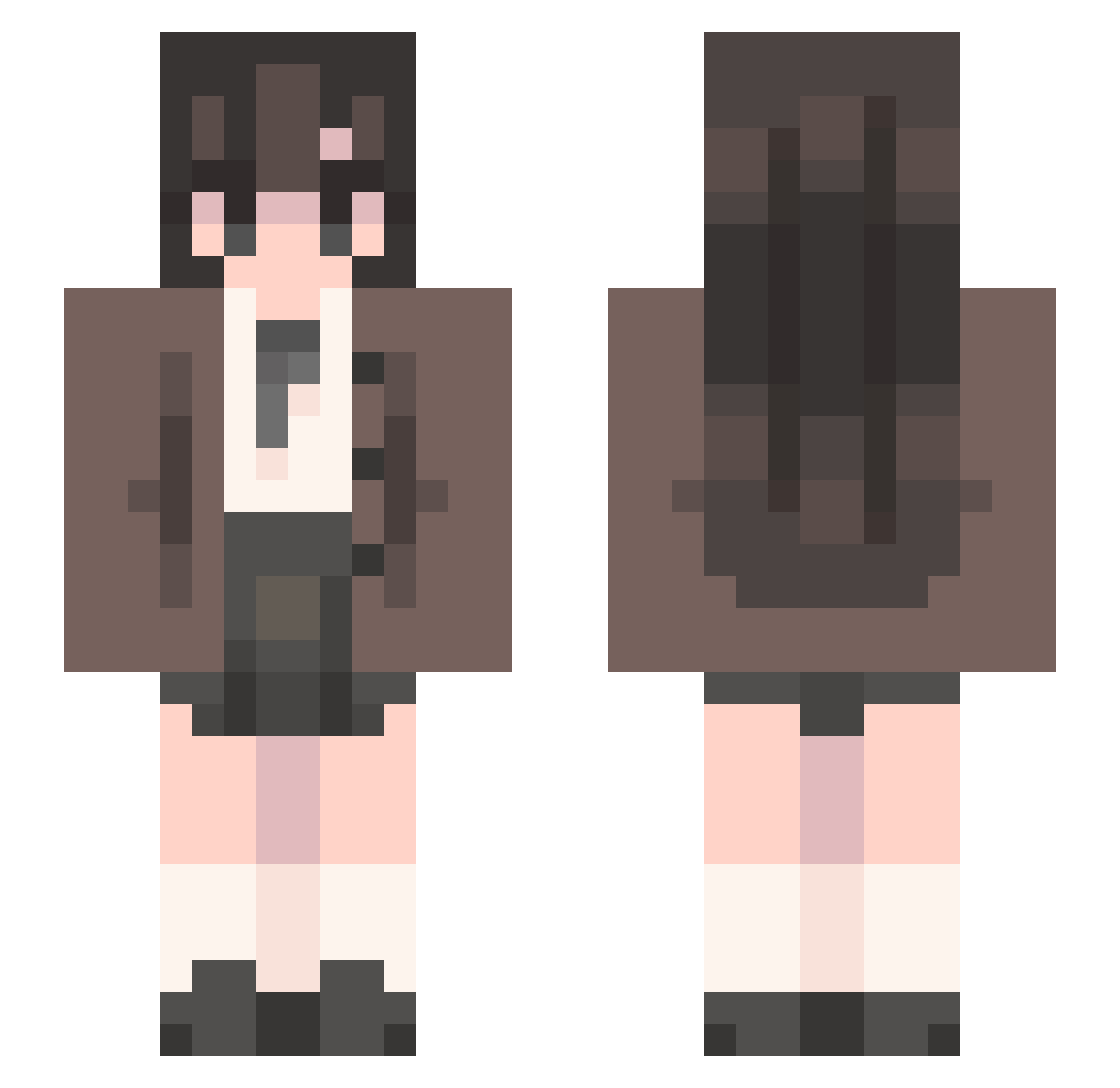 StevenL35967 Minecraft skin, front and back view