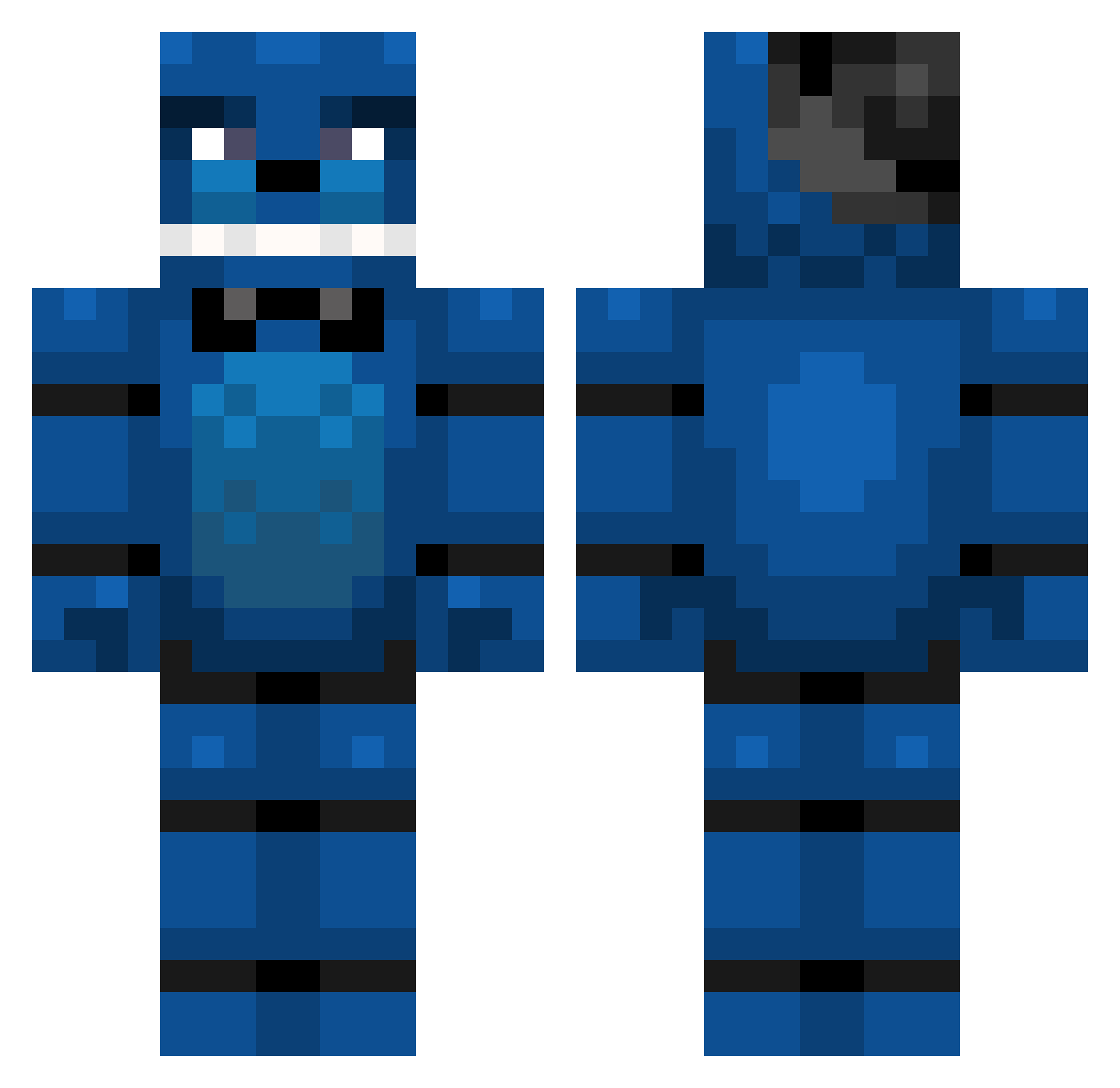 Penyata129 Minecraft skin, front and back view