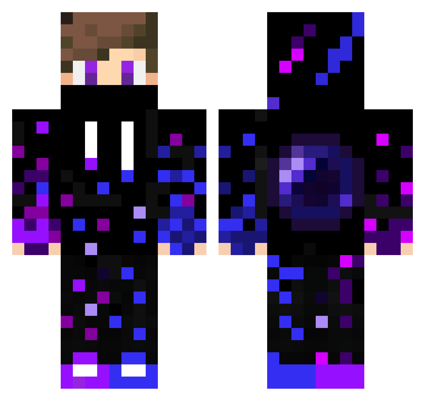 D4ark_Rynox Minecraft skin, front and back view