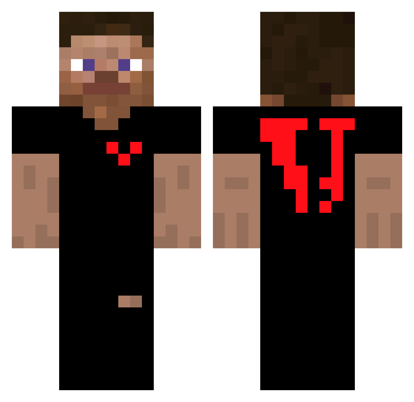 deadlypants1945 Minecraft skin, front and back view