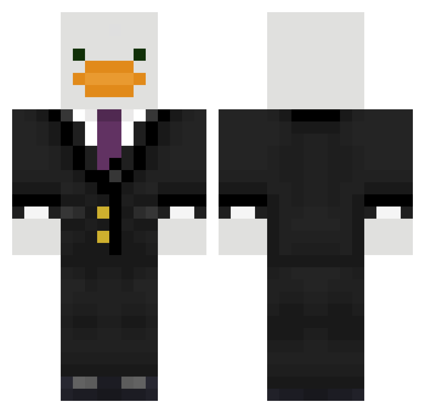 Sotosiscool Minecraft skin, front and back view