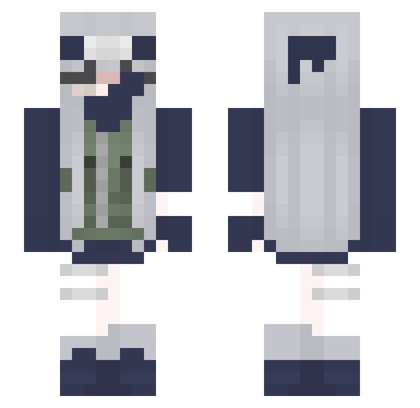 olidrakan Minecraft skin, front and back view