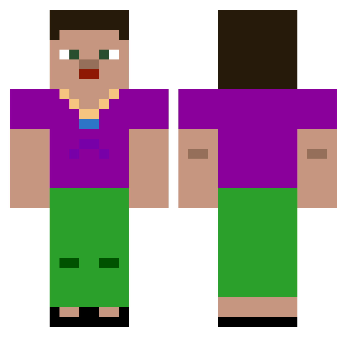 Corene - barney Minecraft skin