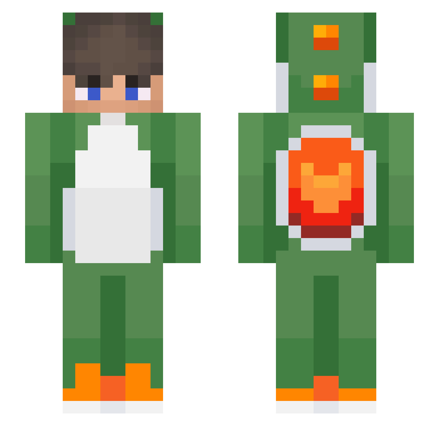 xjulian_btw Minecraft skin, front and back view