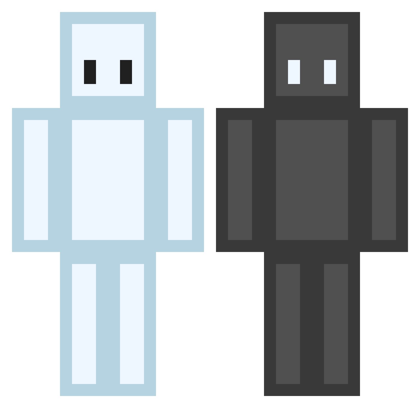 shawn0421 Minecraft skin, front and back view