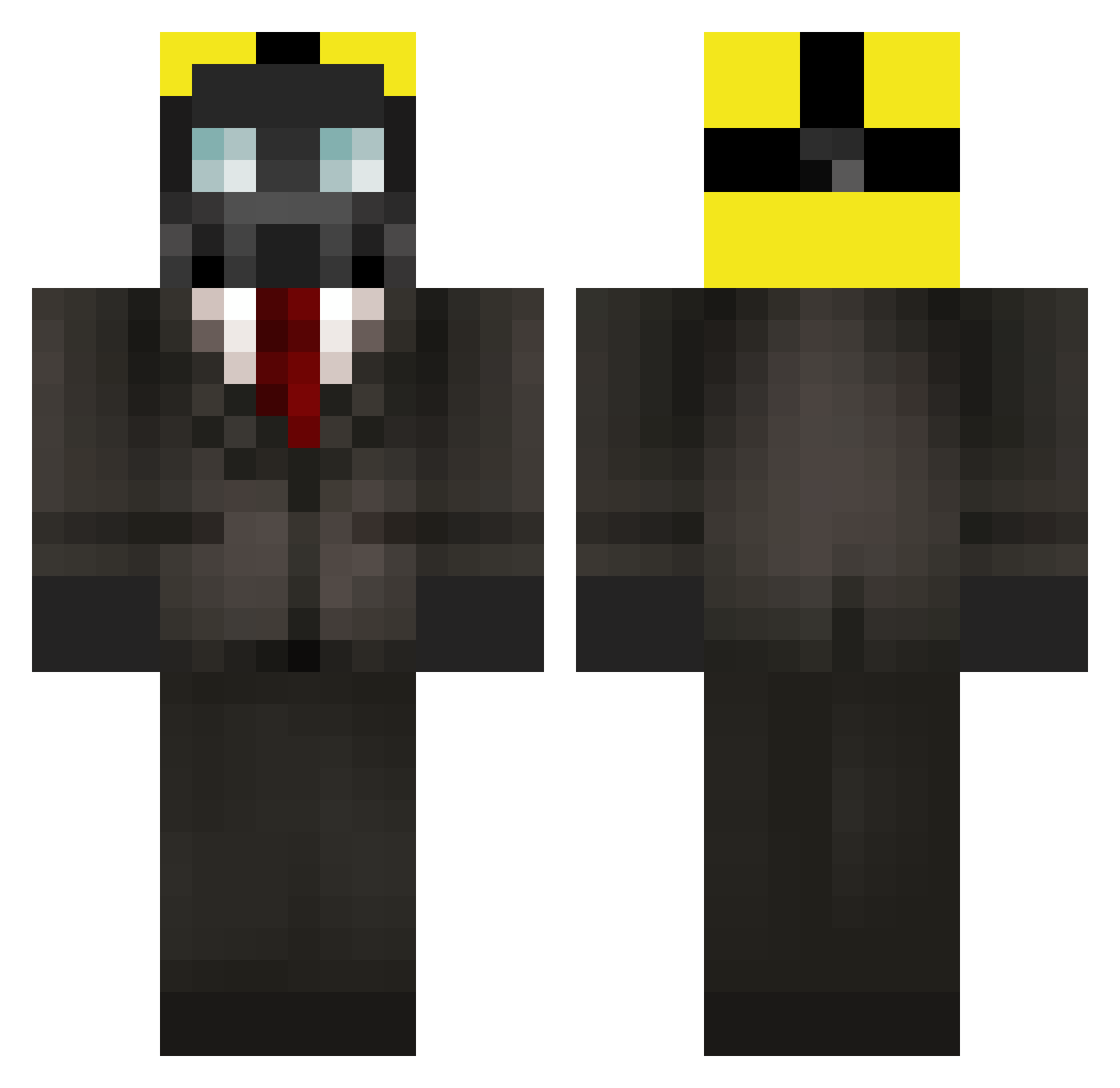 qpwoei1 Minecraft skin, front and back view