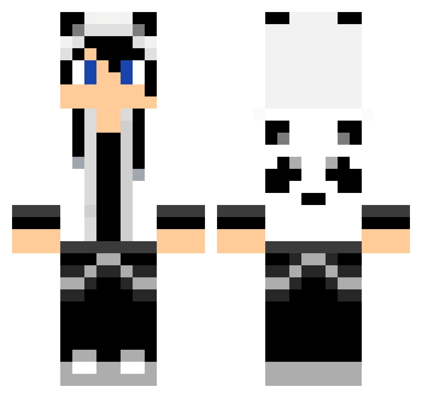 SSiafss Minecraft skin, front and back view