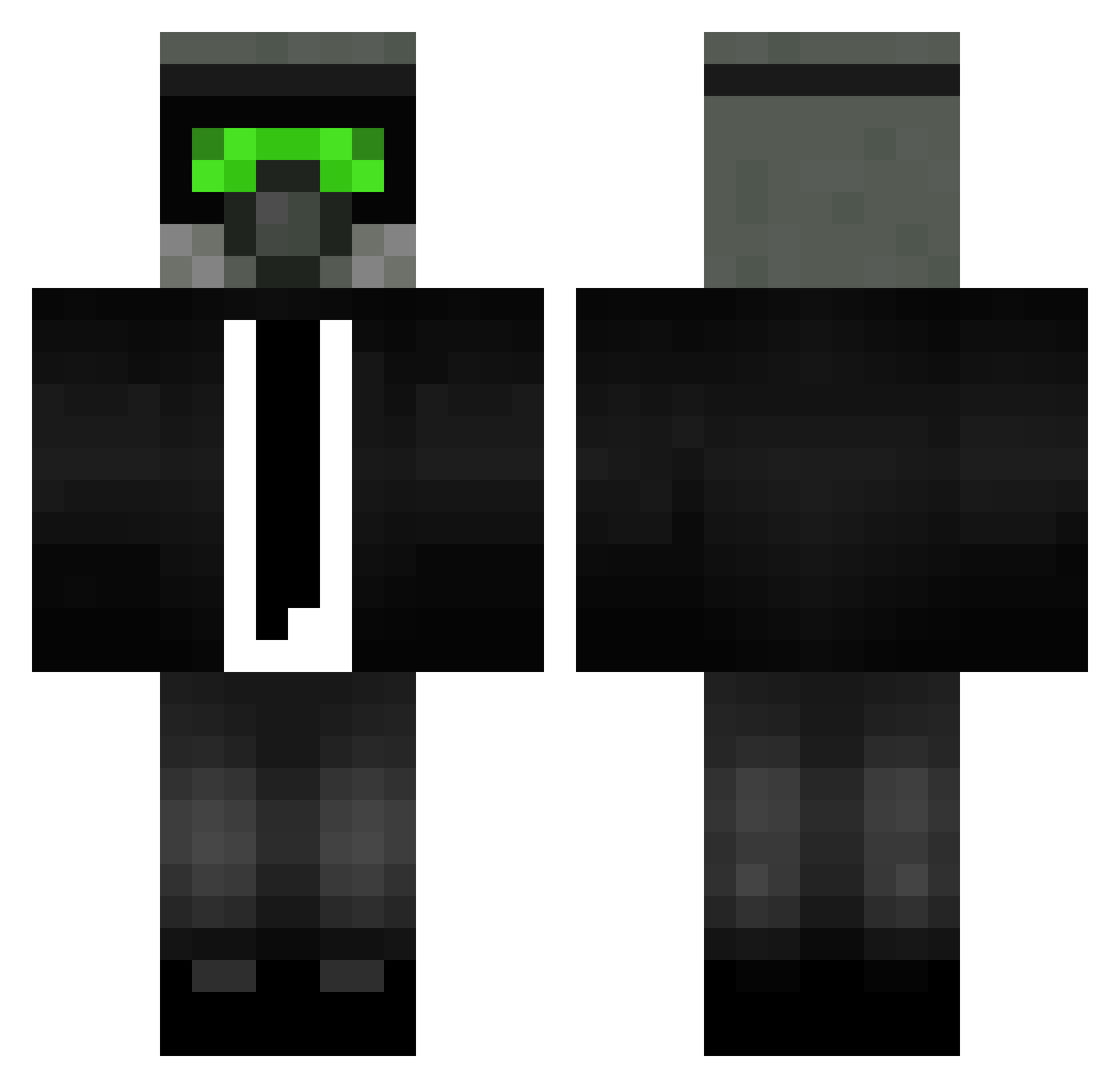 Nein___ Minecraft skin, front and back view