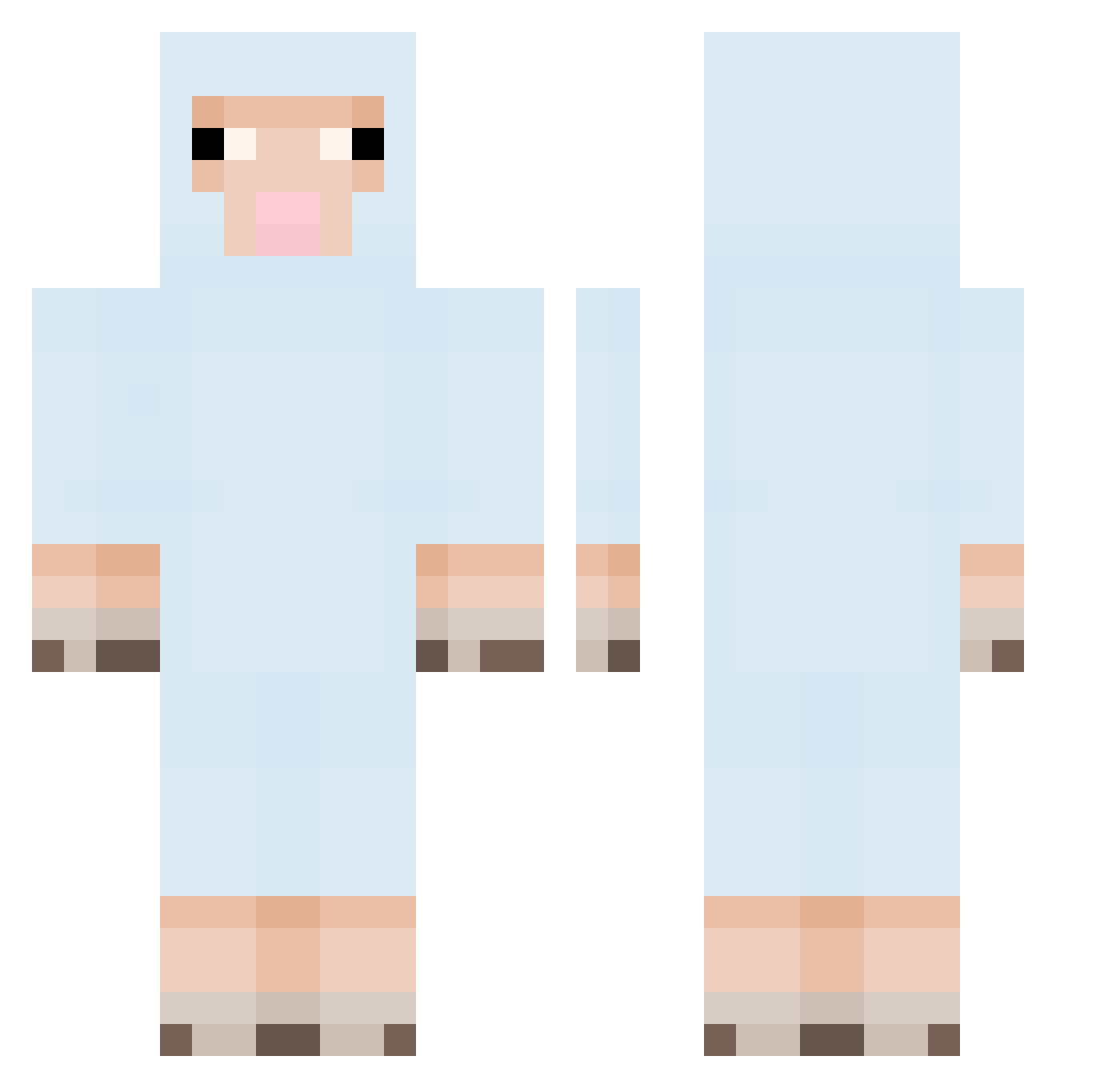 godkimchi7 Minecraft skin, front and back view