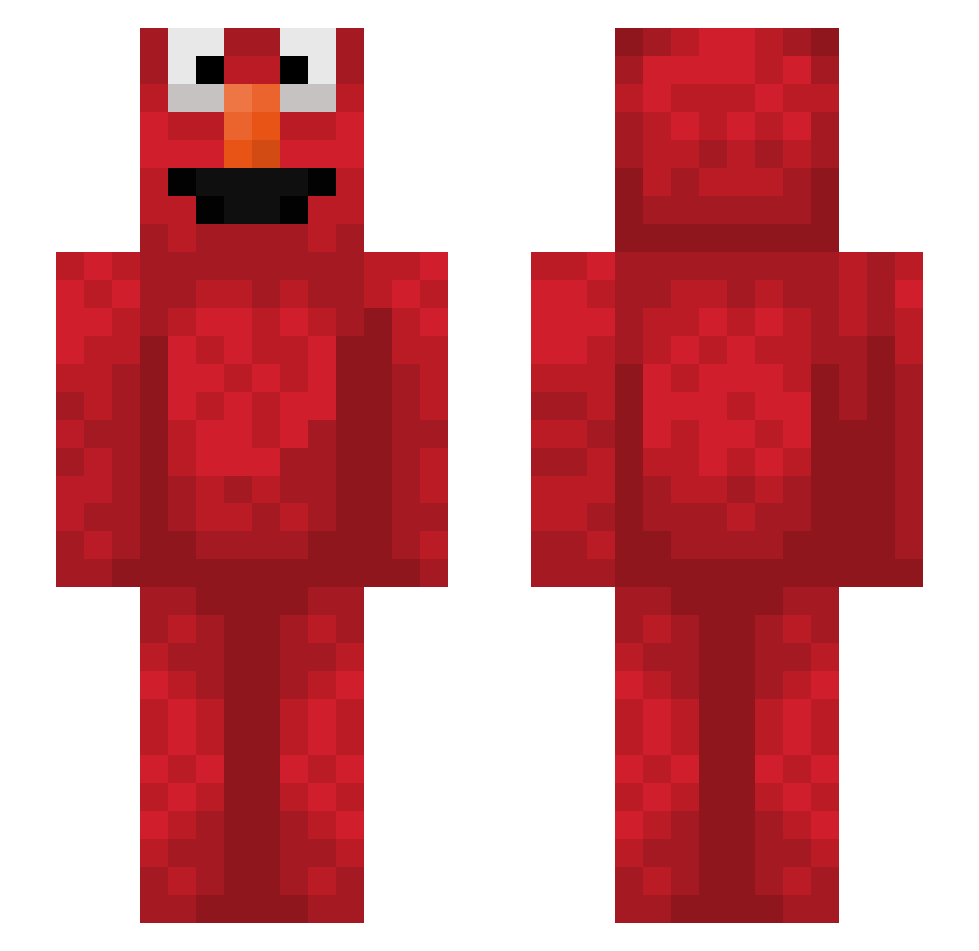 Fary_n Minecraft skin, front and back view