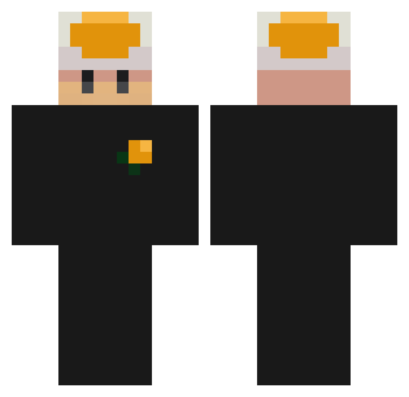 Till_LindemannYT Minecraft skin, front and back view