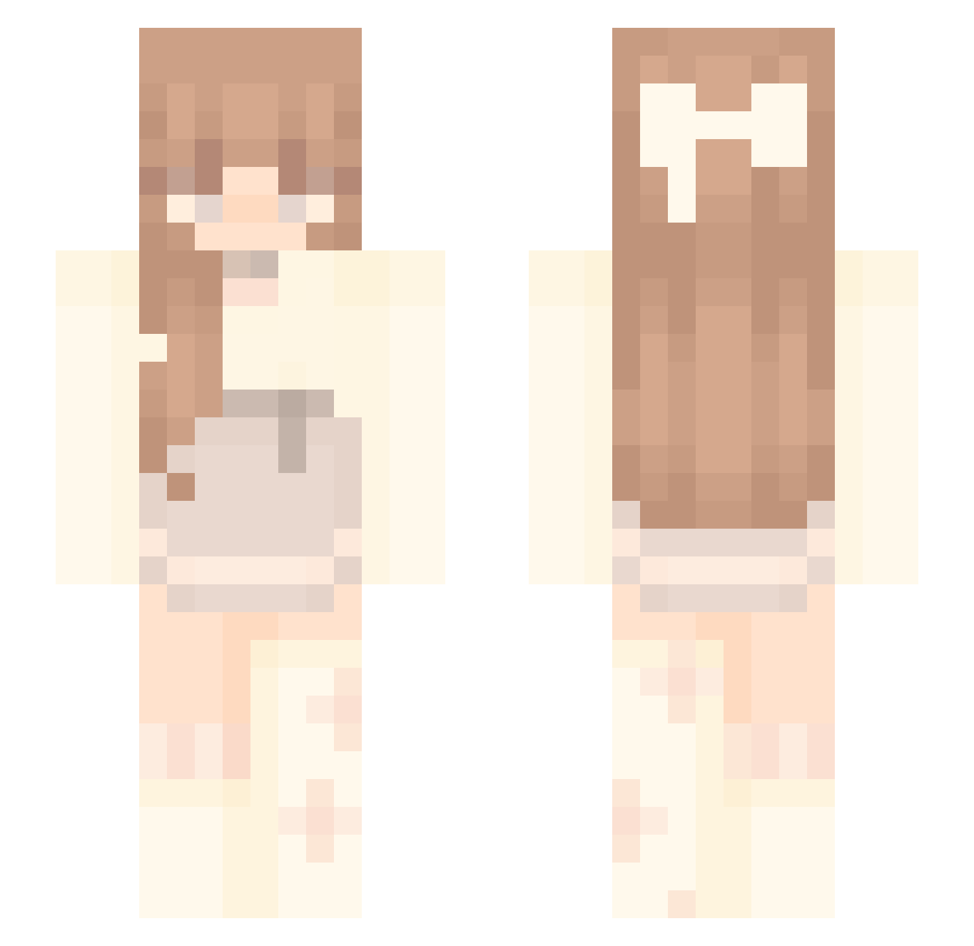 VintageAntique Minecraft skin, front and back view