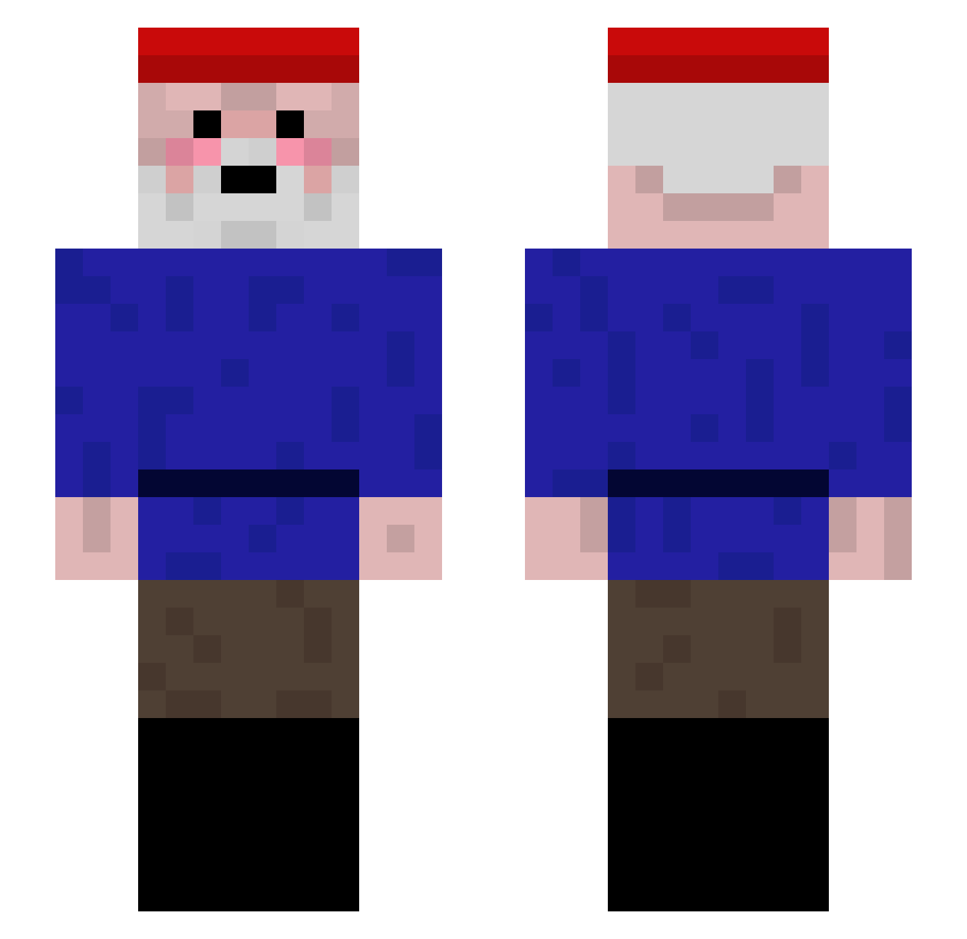 k3sh1 Minecraft skin, front and back view