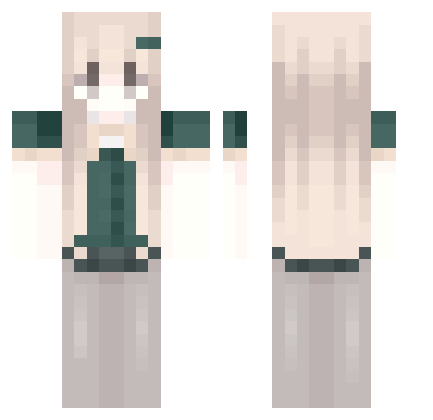 Tacticals Minecraft skin, front and back view