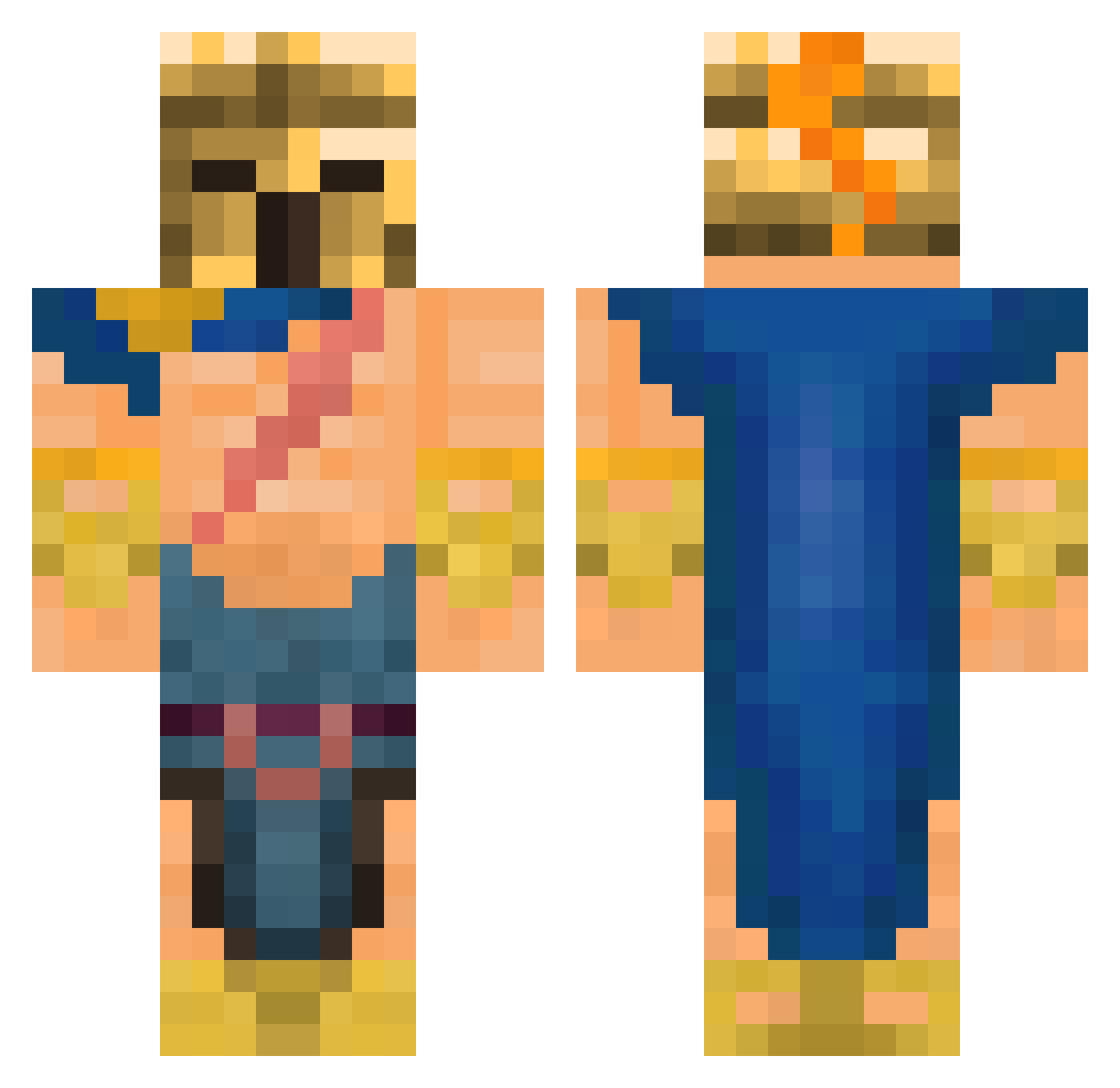 ElSolinho Minecraft skin, front and back view