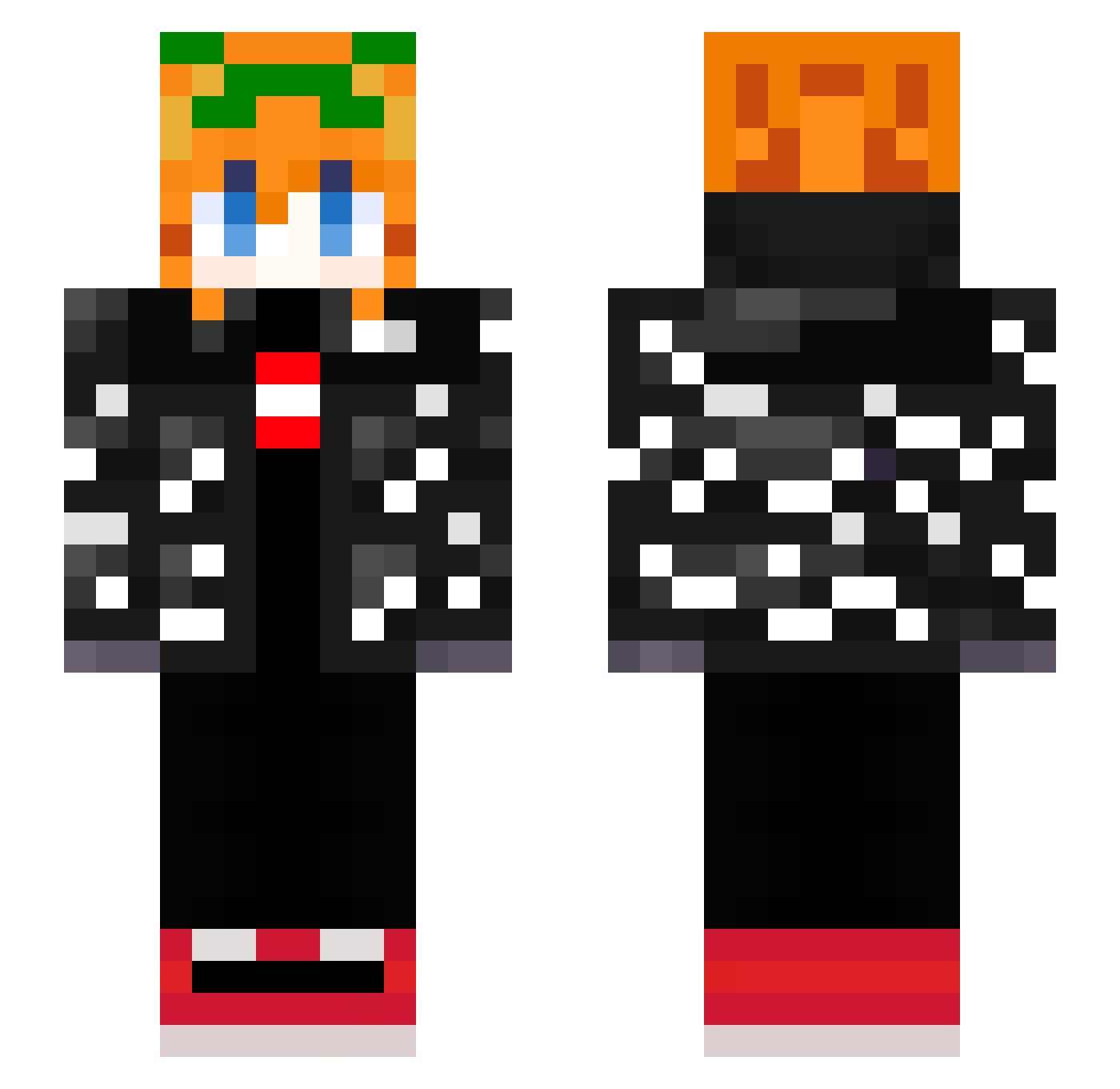T_t3catito_428 Minecraft skin, front and back view