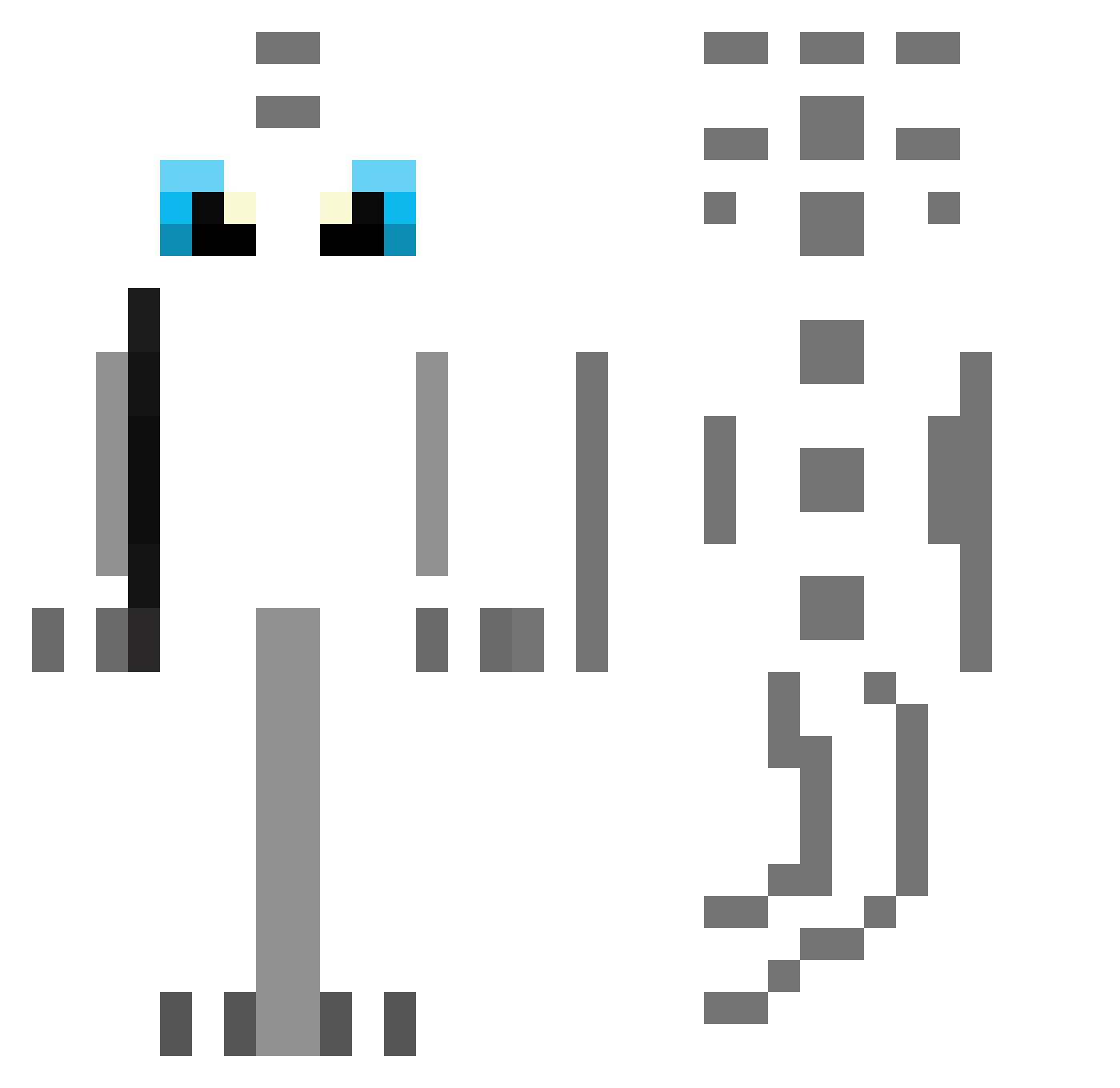 PoteznyPolakPL Minecraft skin, front and back view