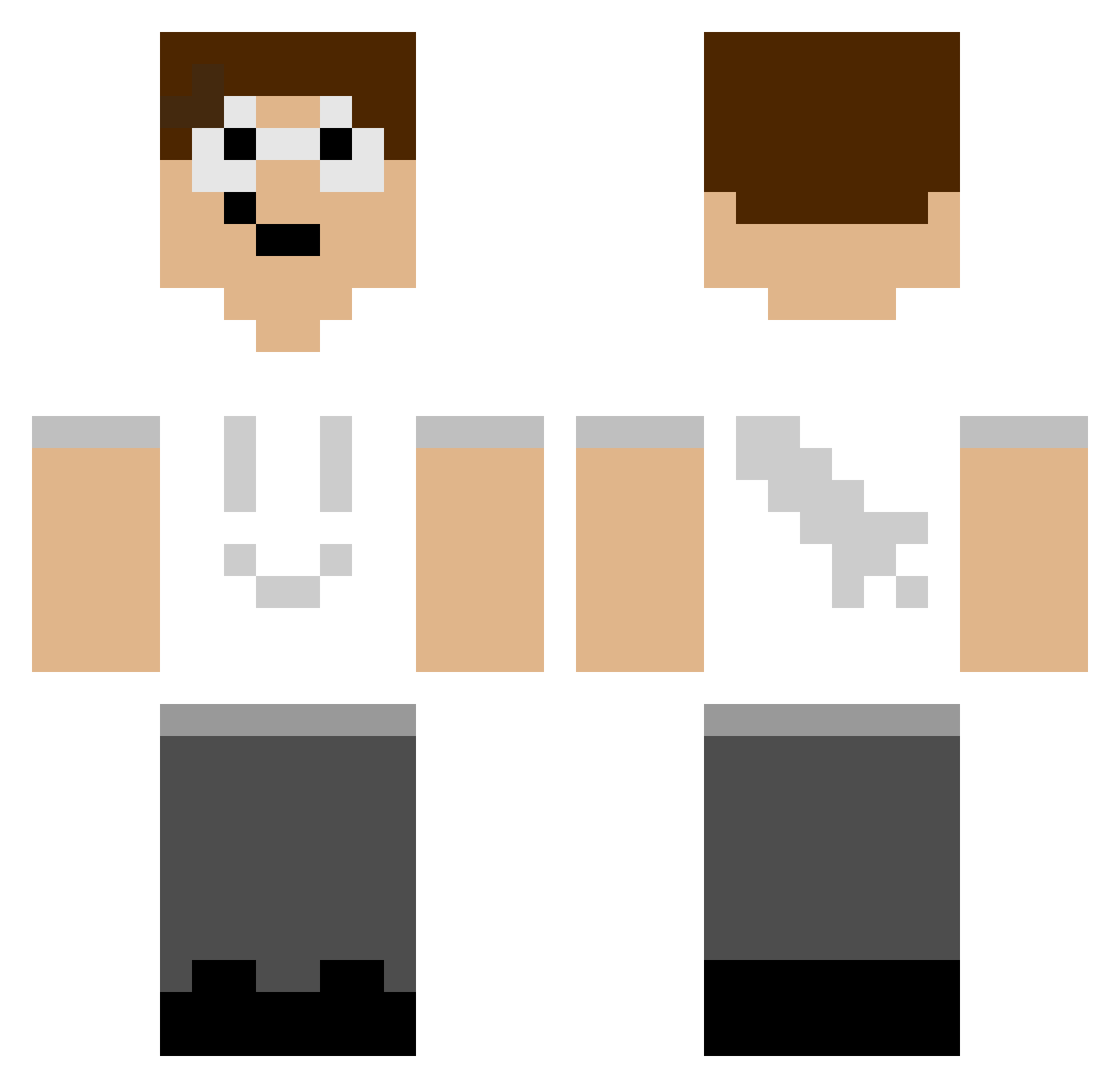 angelonlol455 Minecraft skin, front and back view