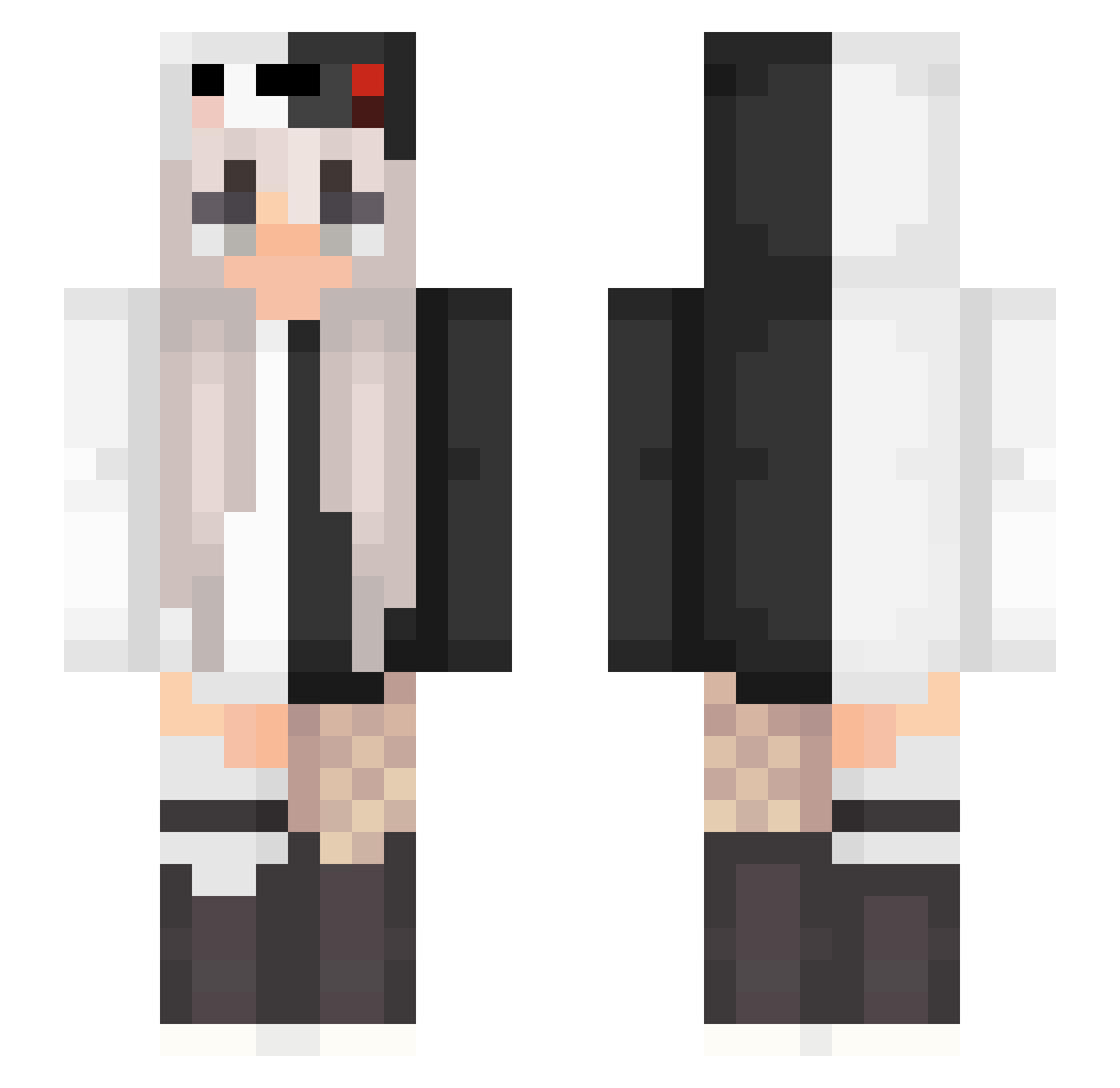 phalangetonguer Minecraft skin, front and back view