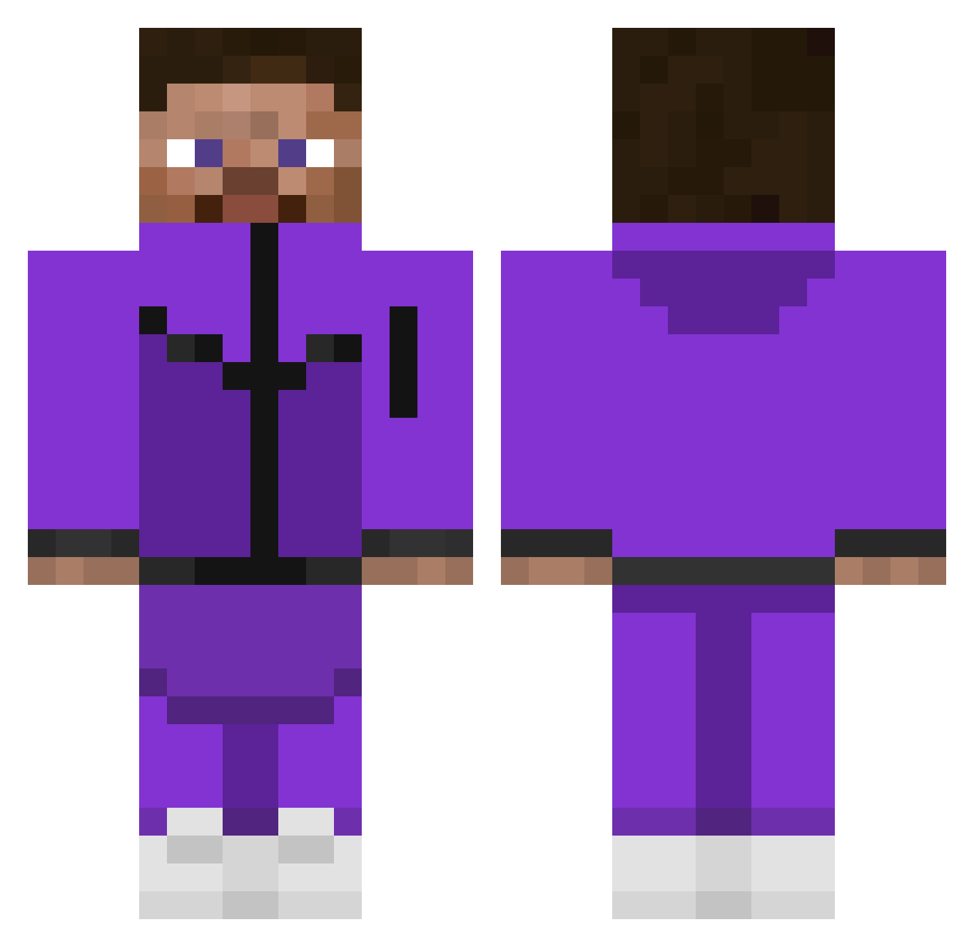 SXjonathanXS Minecraft skin, front and back view