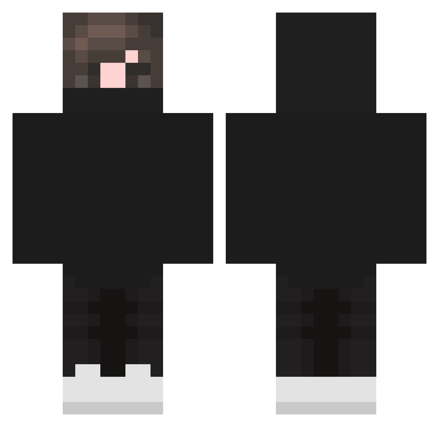 similarlysick Minecraft skin, front and back view