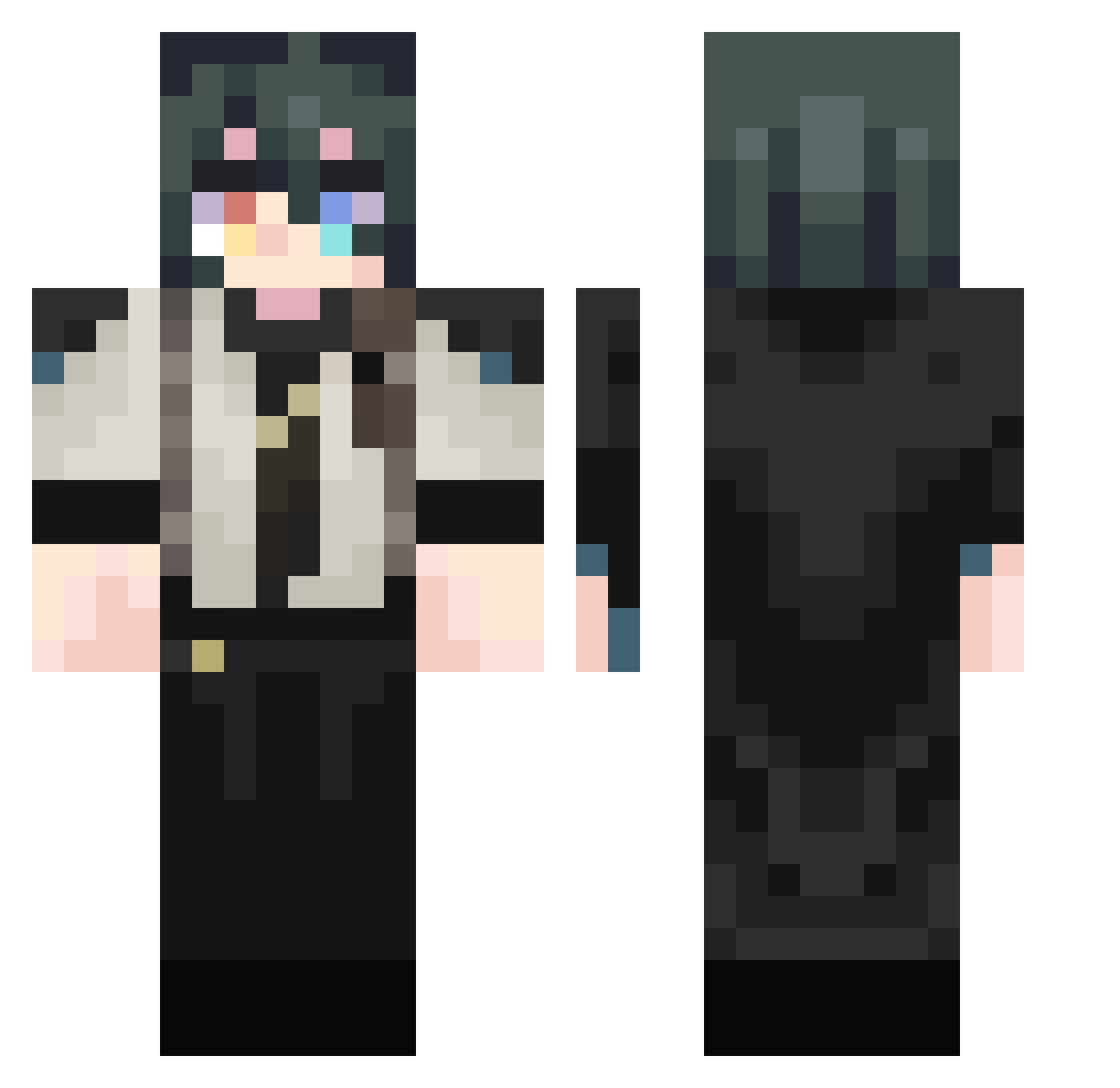 ScreamingGoat87 Minecraft skin, front and back view