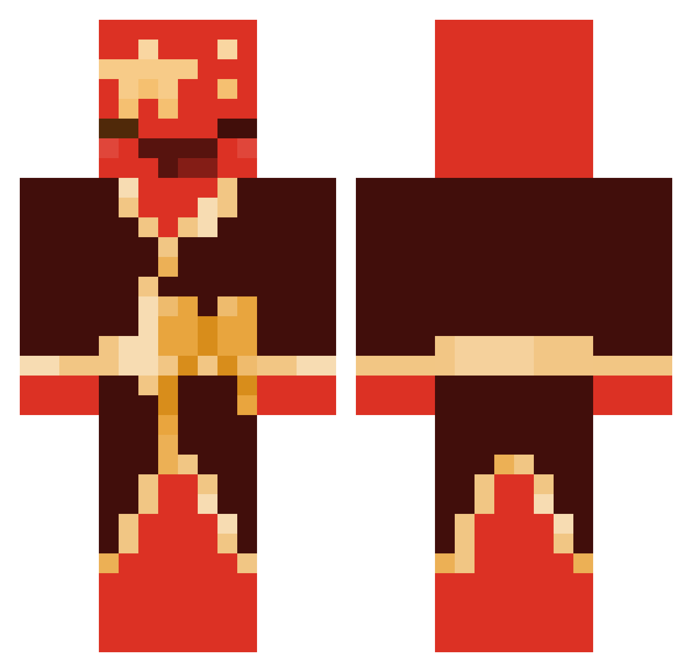 fart53 Minecraft skin, front and back view