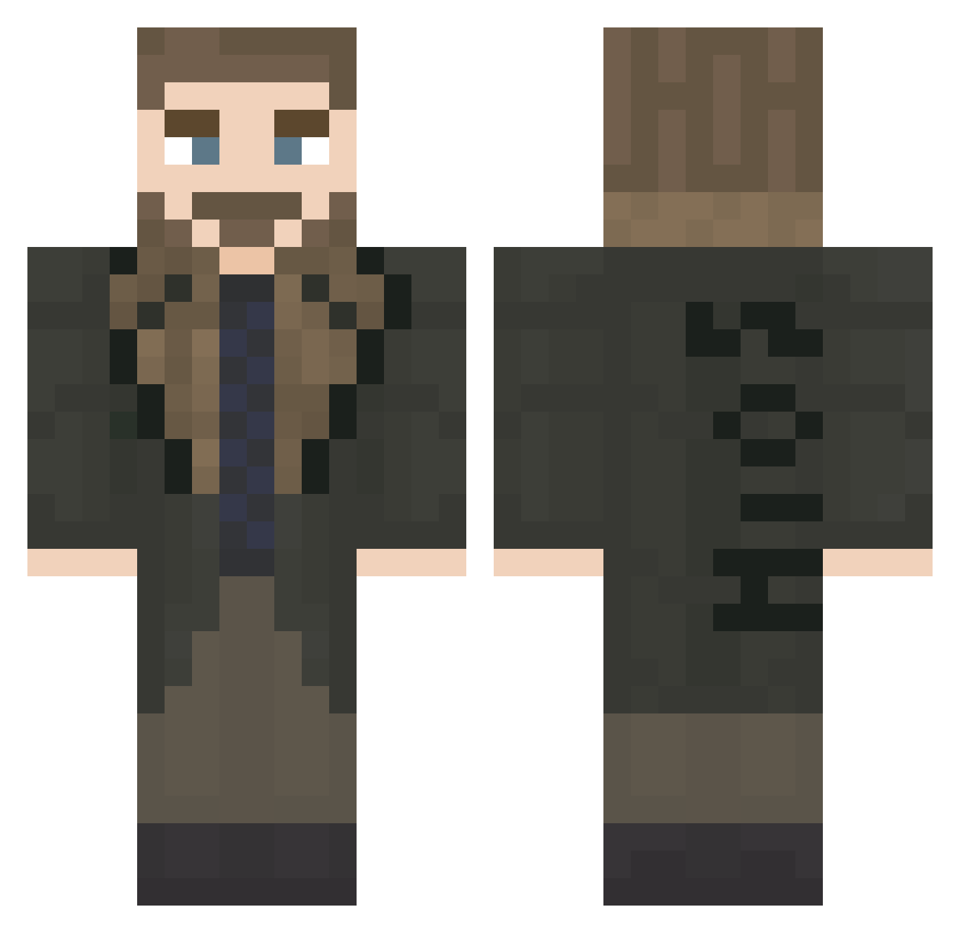 JohnnyBoy7447 Minecraft skin, front and back view