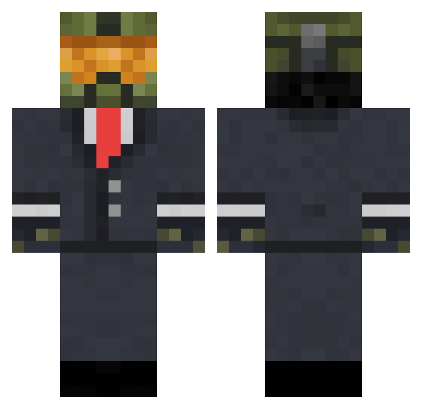 juanesteban334 Minecraft skin, front and back view