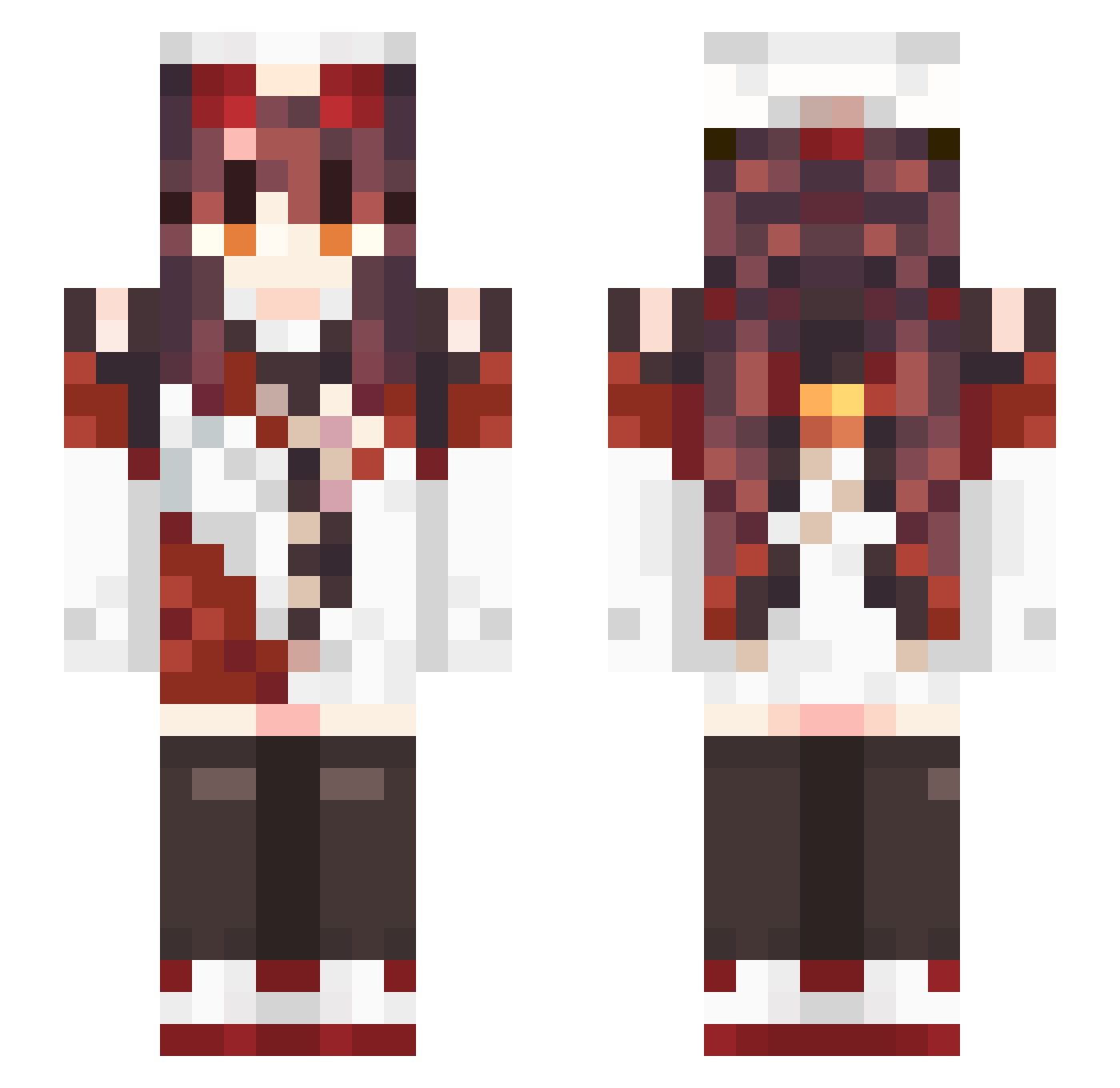 _Dwii5359 Minecraft skin, front and back view